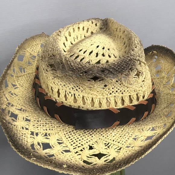 Milani Straw Cowboy Hat SZ S-SZ 7 - Picture 5 of 7